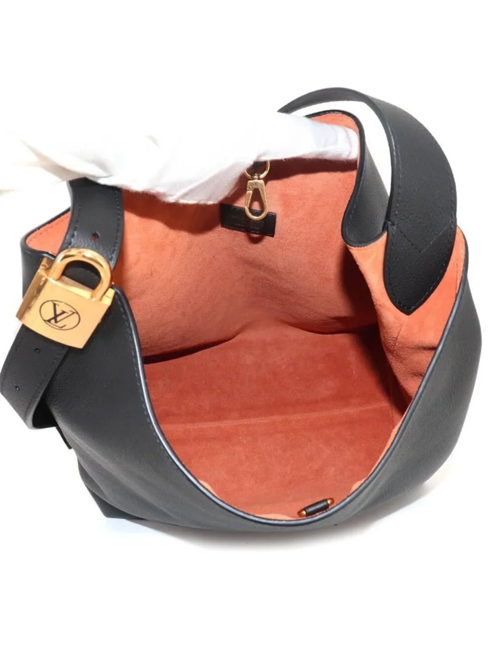 Louis Vuitton Lowkey Hobo MM Shoulder Bag Leather Noir